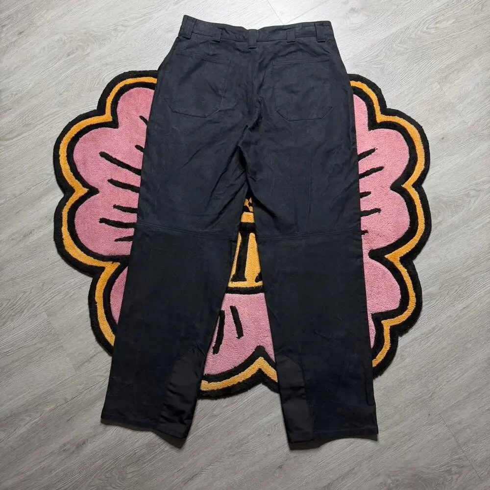 Phipps Double Knee Casual Chino Pants Size 34 Black